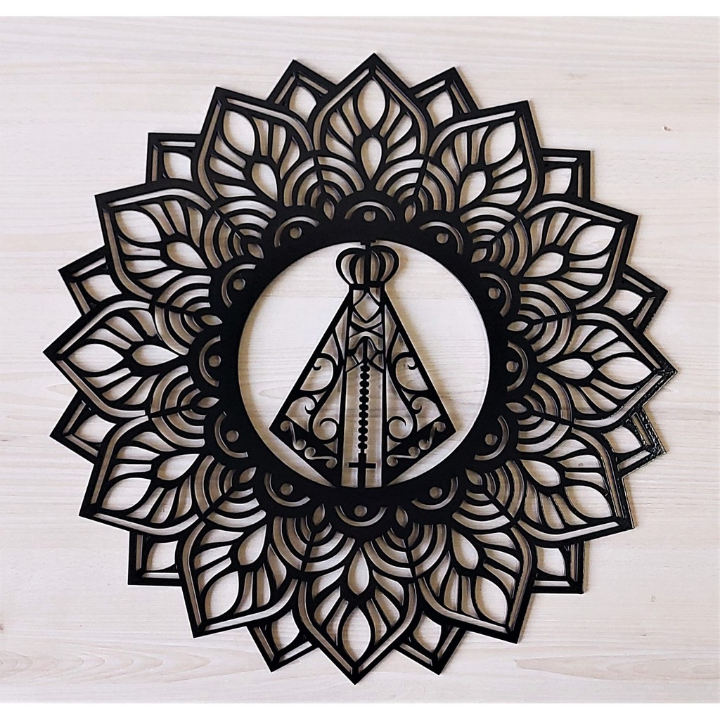 Quadro Decorativo Mandala Nossa Senhora Aparecida Shopee Brasil