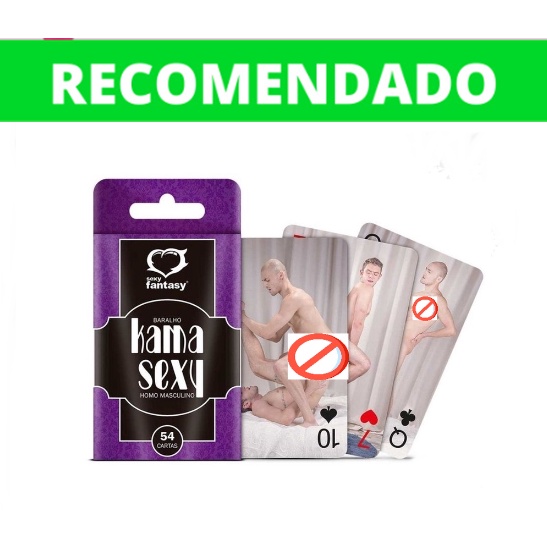 Baralho Kama Sexy Homo Gay Masculino 54 cartas Kama Sutra Posições