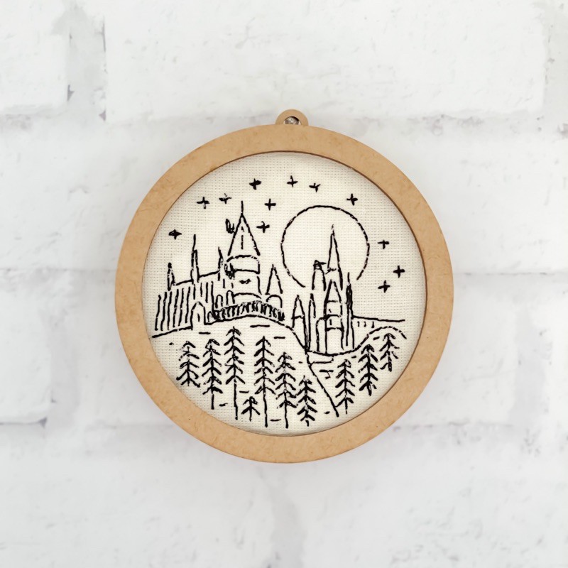 Quadrinho Bastidor 10cm Harry Potter Castelo Shopee Brasil