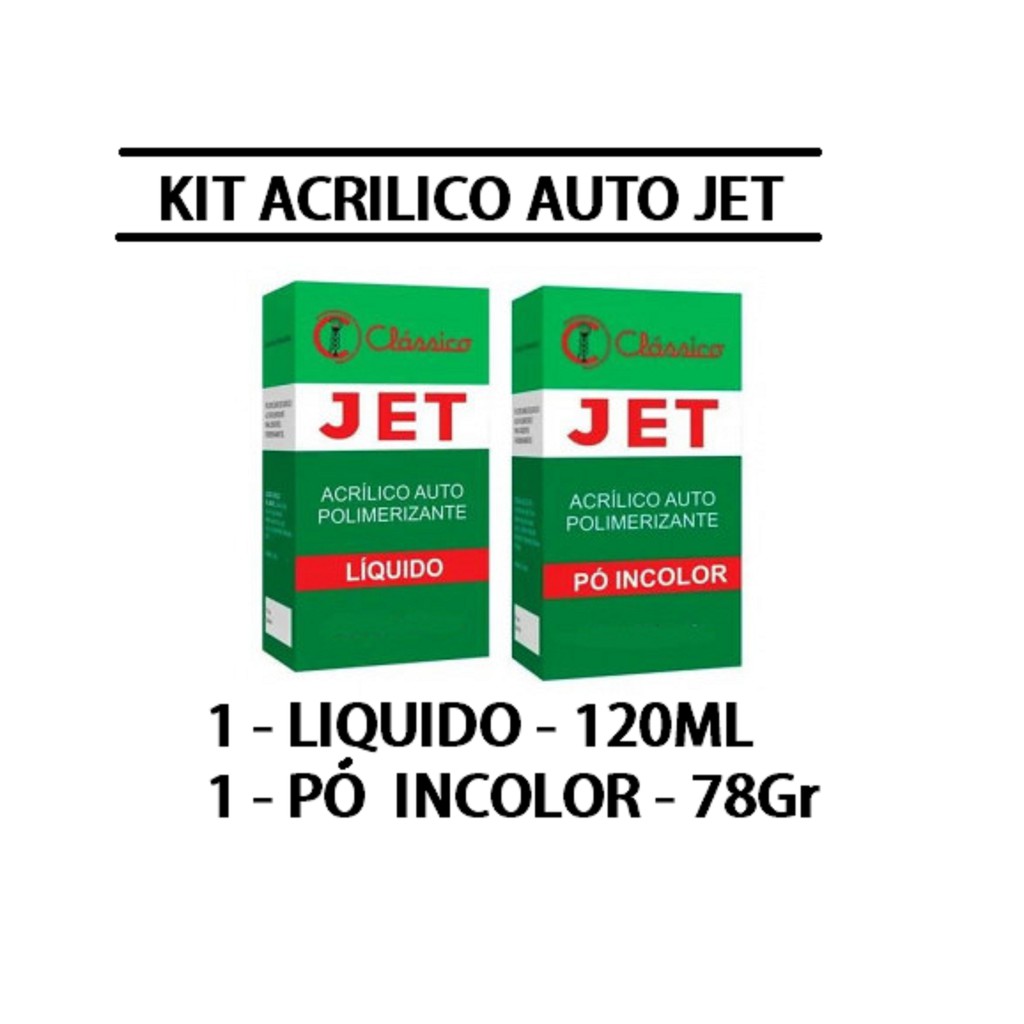 Resina Acr Lica Auto Polimerizante Jet Kit P Incolor De Gr