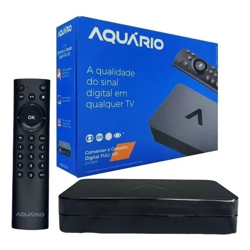 Conversor E Gravador Digital Full HD DTV9000 Aquario Shopee Brasil