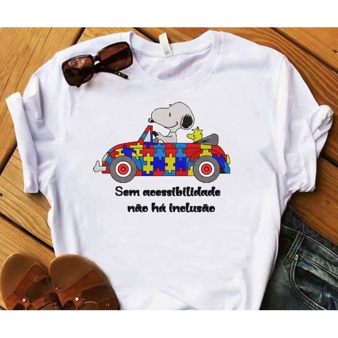 Camisa Inclus O Autismo Snoop Acessibilidade Shopee Brasil