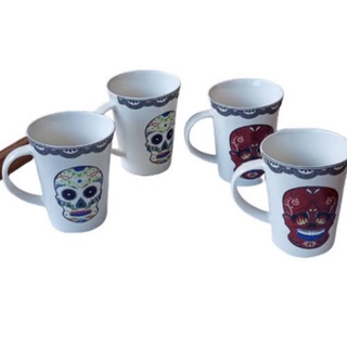 Caneca De Porcelana Personalizada Caveira Mexicana 360 Ml Shopee Brasil