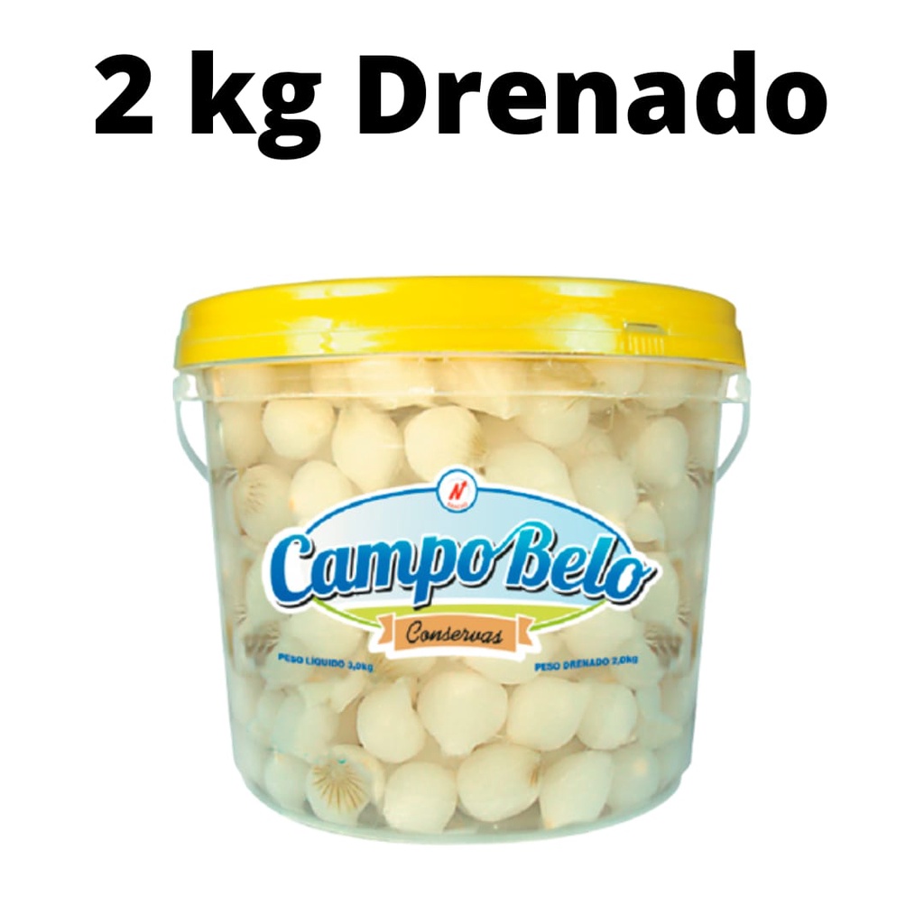 Balde Cebolinha Em Conserva 2kg Drenado Petisco Shopee Brasil