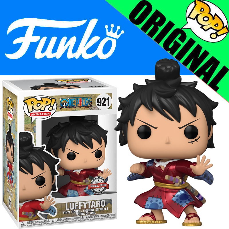 Boneco One Piece Luffytaro Special Edition Metallic Pop Funko