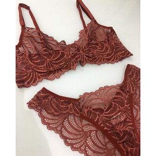 Conjunto Lingerie Renda Aro Shopee Brasil