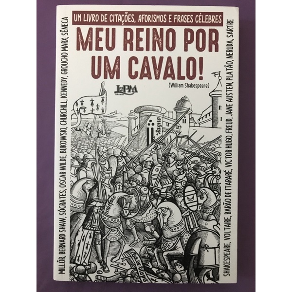 Livro Meu Reino Por Um Cavalo Usado Shopee Brasil