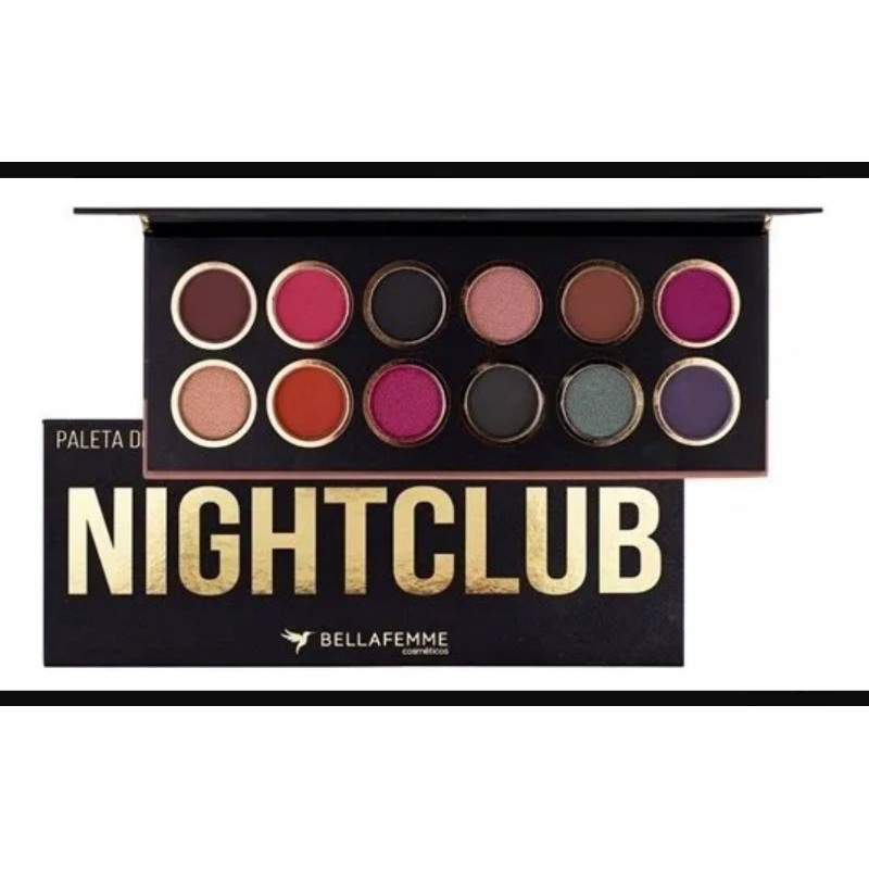 Linha Bella Femme Paleta De Sombras Matte Nightclub Daylight Shopee