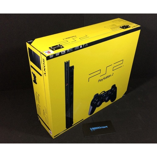 Caixa Vazia Playstation 2 Slim Amarelo Europa De Madeira Mdf Shopee