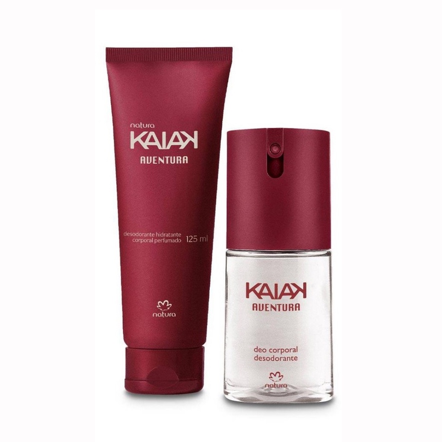 Kit Natura Kaiak Aventura Feminino Deo Desodorante Corporal E Creme