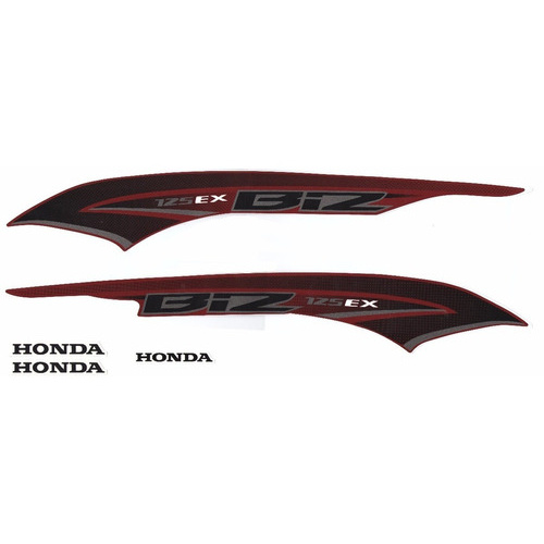 Kit Adesivos Honda Biz 125 Ex 2013 Vermelha Shopee Brasil