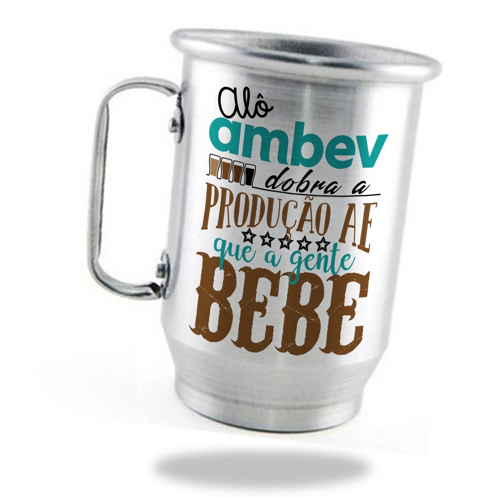 Caneca Chopp Personalizada Aluminio Frases 008 550ml Shopee Brasil