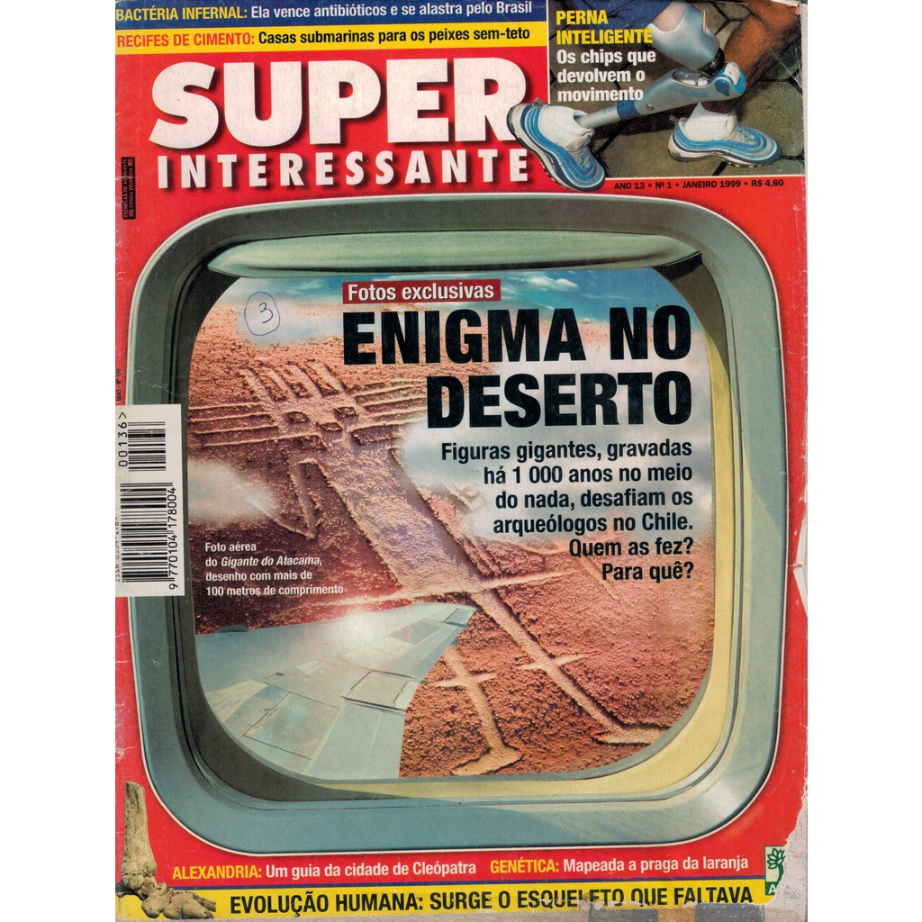 REVISTA SUPER INTERESSANTE DE JANEIRO 1999 ENIGMA NO DESERTO NA