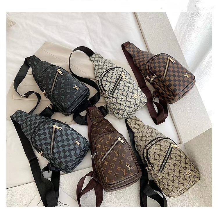 Louis Vuitton Lv Gucci Saco Peito Saco Da Cintura Bolsa De Ombro Sling Bag Tendência Moda De Alta Qualidade Grande Capacidade Unisex
