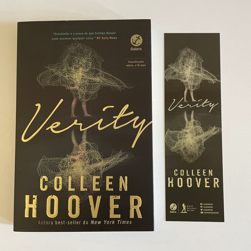 Livro Verity Colleen Hoover Marcador Shopee Brasil