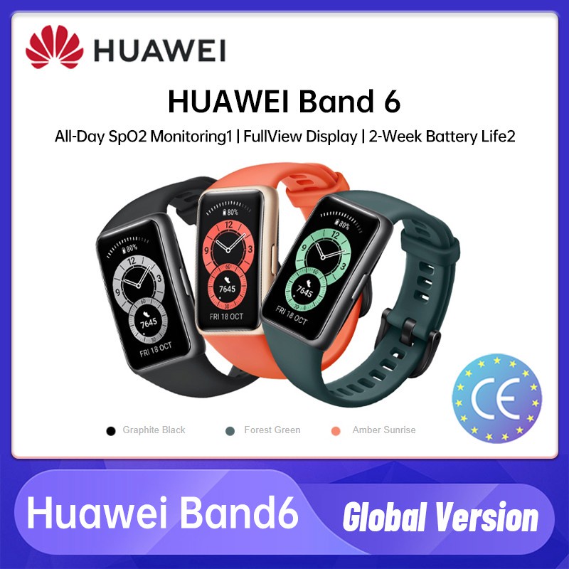 Garantia Smart Watch Tela P / Huawei Band 6 Smartband 2-weeks Standby 1.47 