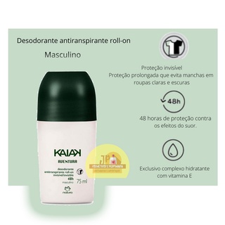 Natura Desodorante Antitranspirante Roll On Kaiak Aventura Masculino