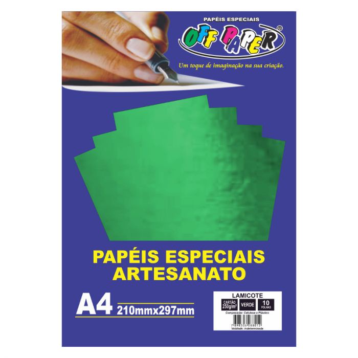 Papel Lamicote A Verde Off Paper Unidade Gr Shopee Brasil