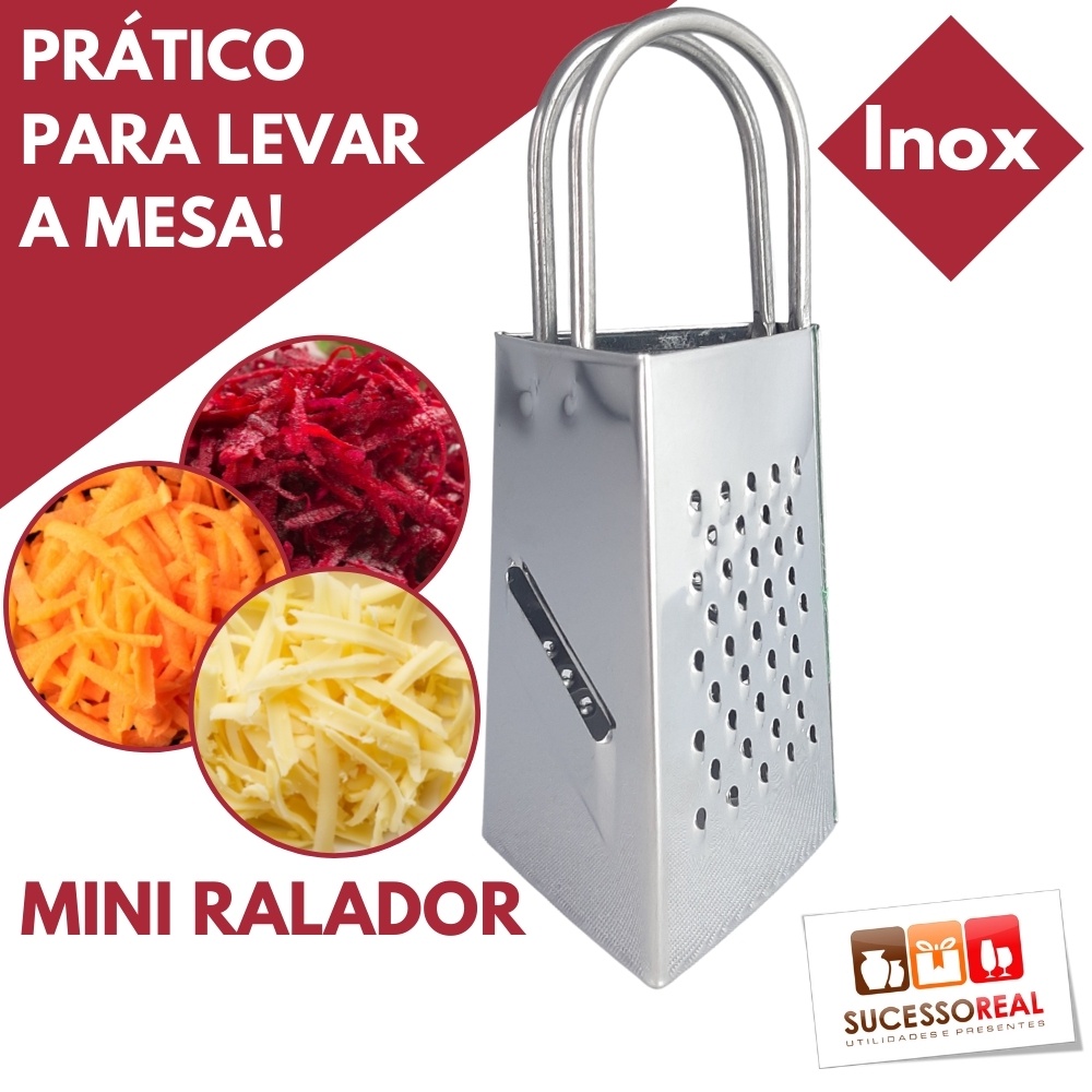 Mini Ralador De Queijo Em Inox 3 Faces Shopee Brasil