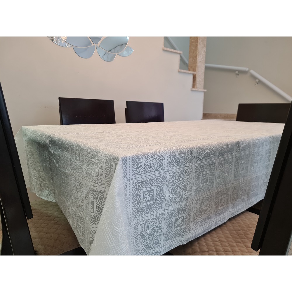 Kit Toalha De Mesa 4Lugares Rendada TNT Toalha De Cristal Shopee Brasil