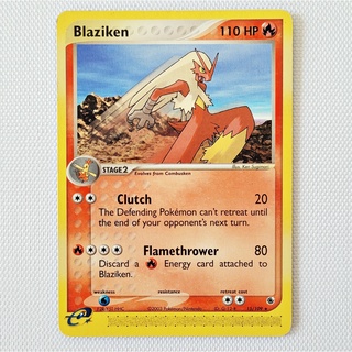 Carta Antiga Pokemon Blaziken Rare Ex Ruby Sapphire Original