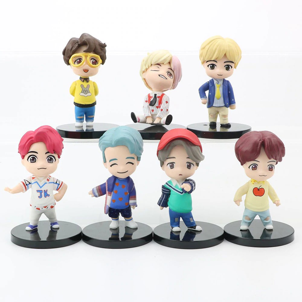 Bts Boneco Figure Kpop Funko Miniatura Jungkook Jimin V Rm Unidade