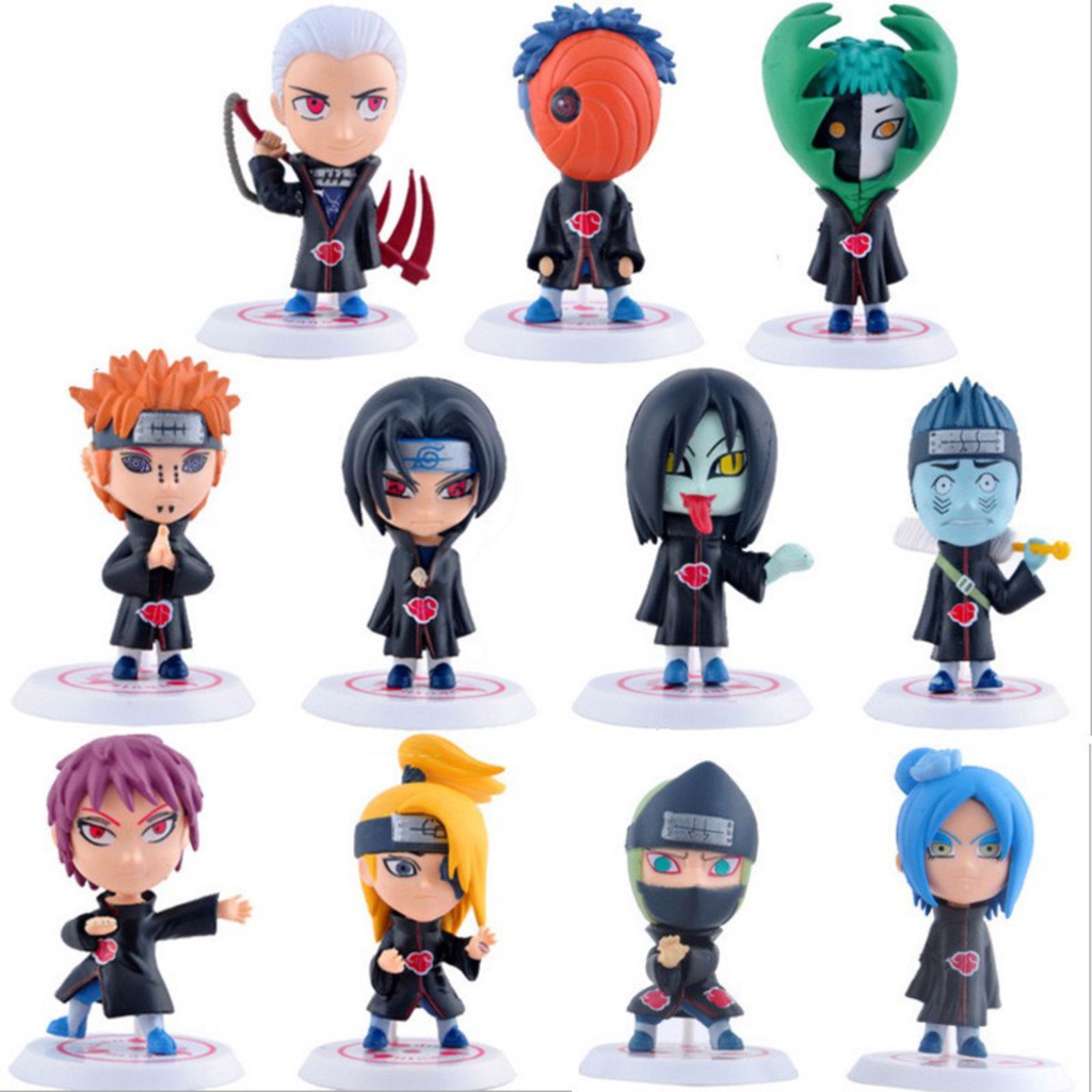 Boneco Naruto Shippuden Akatsuki Miniatura 11 Personagens Shopee Brasil