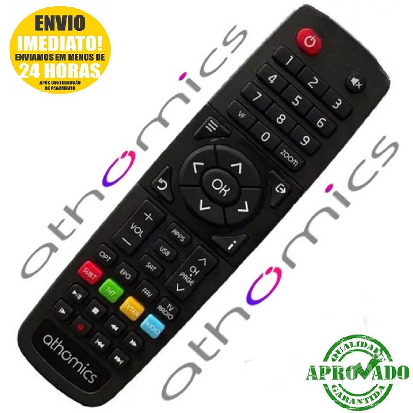 Controle Remoto Receptor Athomics EX Shopee Brasil