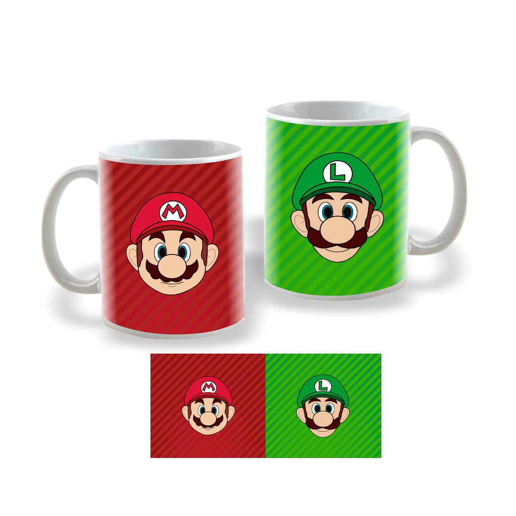 Caneca Personalizada Super Mario Bros E Luigi Canecas Jogos Shopee