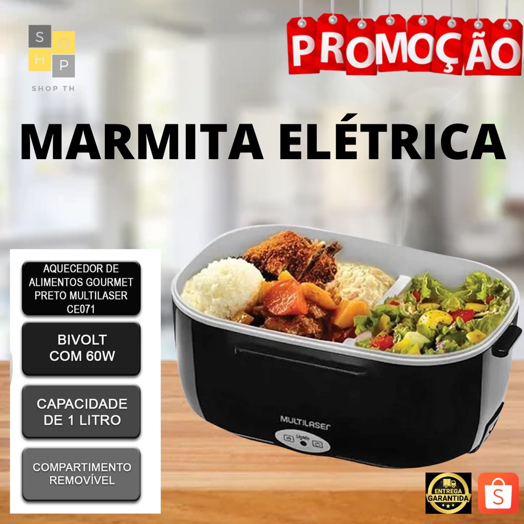 Marmita Eletrica L Compartimento Removivel Trava Resistente