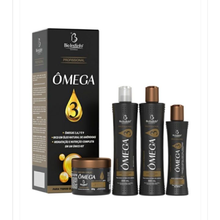 Kit Tratamento Capilar Ômega 3 Profissional Bio Instinto Shopee Brasil