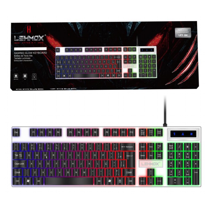 Teclado Ley Mec Nico Gamer Mix Rgb Retroiluminado Computador Pc