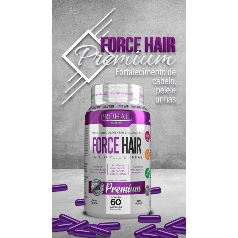 Force Hair Crescimento Acelerado Cabelo E Unha C Psulas Shopee Brasil