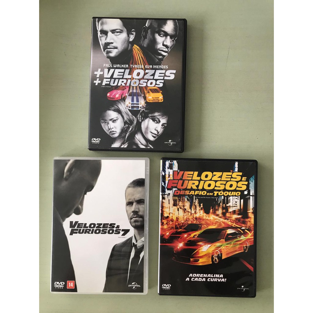 Filme Dvd Velozes E Furiosos Tokio Drift E Velozes 7 Shopee Brasil