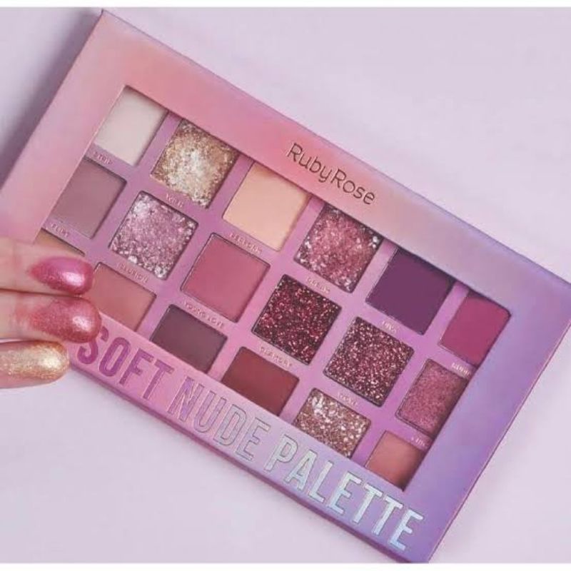 Paleta De Sombra Ruby Rose Soft Nude Shopee Brasil