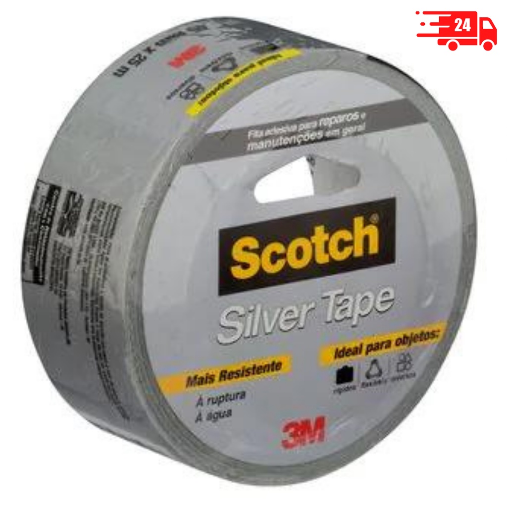 Fita Adesiva Silver Tape Original M Rolo X Shopee Brasil