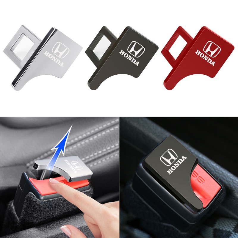 1 2PCS Honda Car Styling Segurança Fivela Clipe Cinto De Plugue Alarme