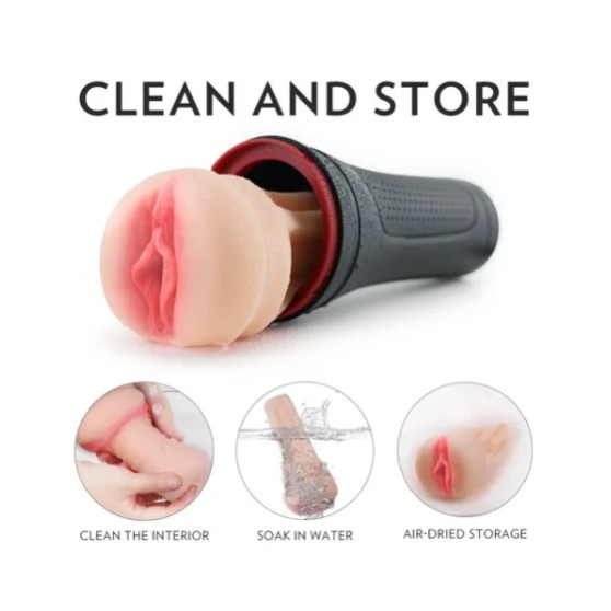 Masturbador Masculino Lanterna Vagina Cyberskin E Tpr Shopee Brasil