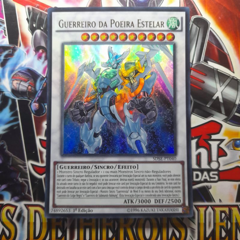 Guerreiro Da Poeira Estelar Super Raro Foil Original Yu Gi Oh