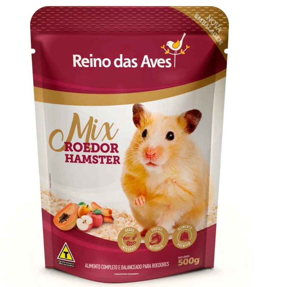 Mix Roedor Hamster G Reino Das Aves Shopee Brasil