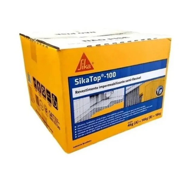 Sika Top 100 De 18kg Impermeabilizante Sika Shopee Brasil