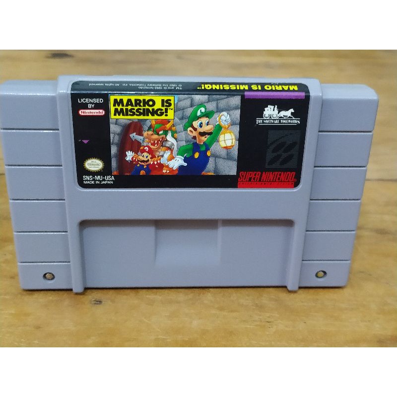 Mario Is Missing Original Usado SNes Super Nintendo Shopee Brasil