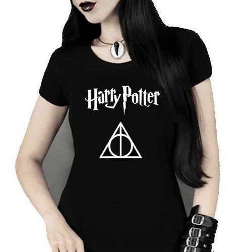 Camiseta Baby Look Harry Potter Sonserina Modelo Feminino Filmes