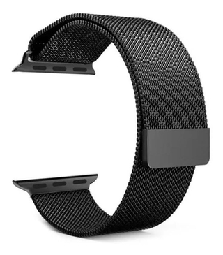 Pulseira Aço Loop Milanese Metal Inoxidável Magnética 42mm 44mm Para