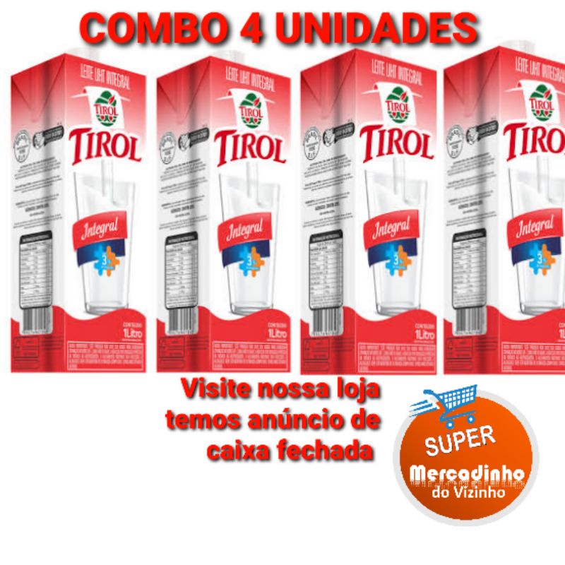 Combo Leites Tirol Integral L Shopee Brasil