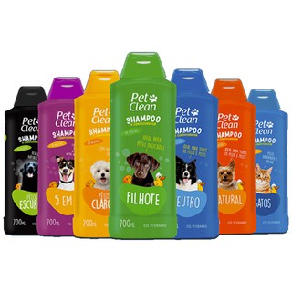 Shampoo E Condicionador Pet Clean Ph Neutro 700ml Para Cachorros E