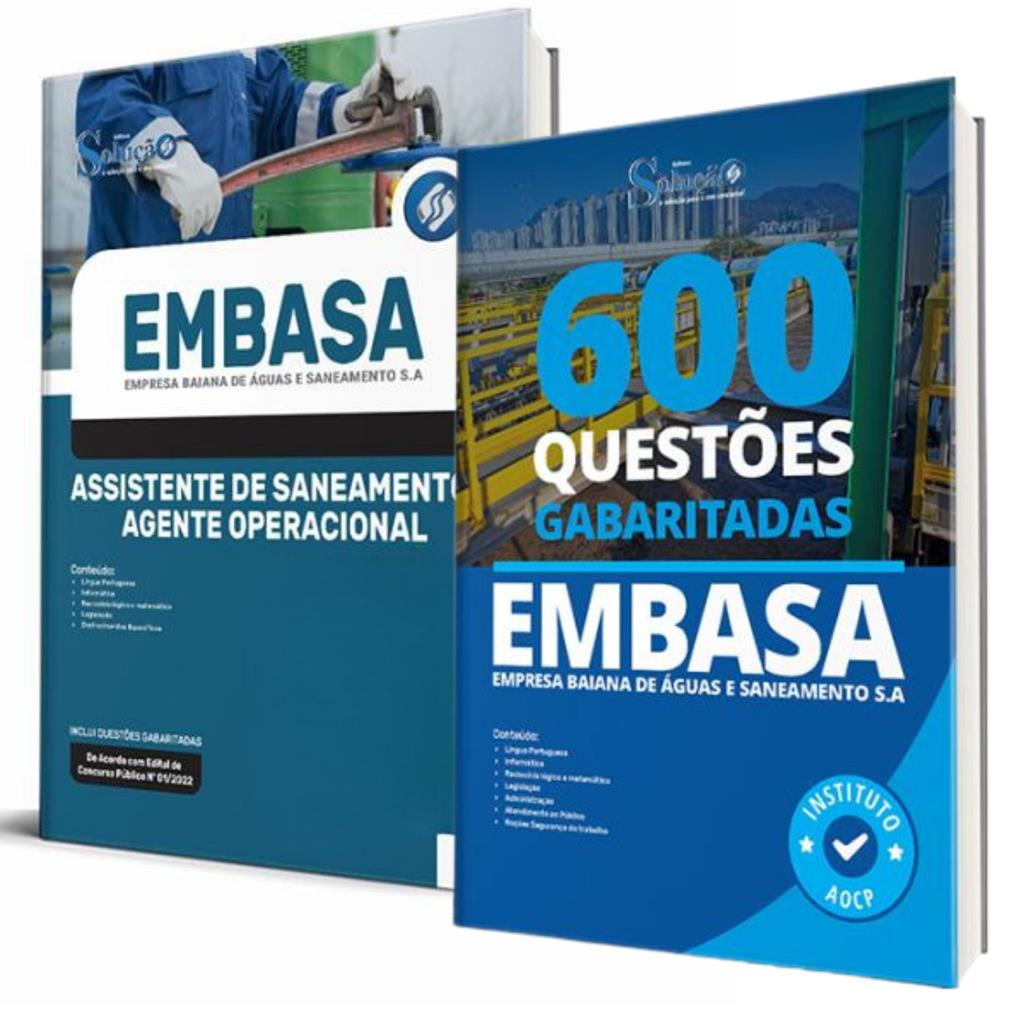 COMBO EMBASA Apostila Agente Operacional Questoes Shopee Brasil