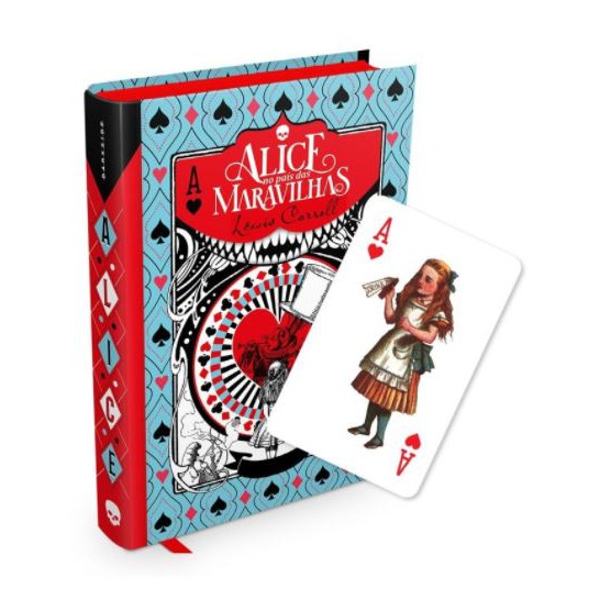 Livro Alice no País das Maravilhas brinde exclusivo Capa Dura