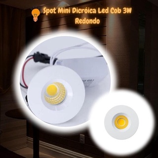 Spot Led Cob W Dicroica Redondo Embutir Sanca K B Shopee Brasil