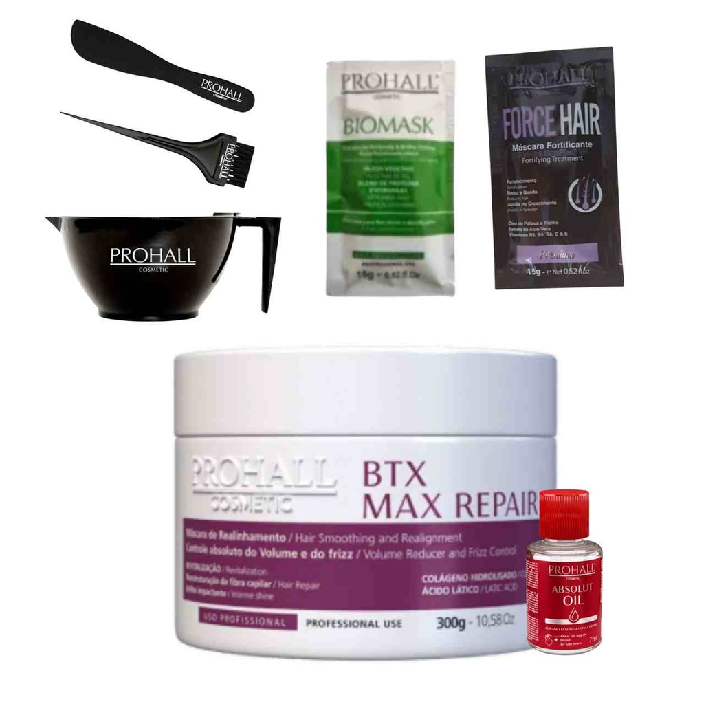 Botox Capilar Sem Formol Anti Frizz Max Repair Prohall G Shopee Brasil